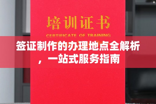 高邑签证制作的办理地点全解析，一站式服务指南